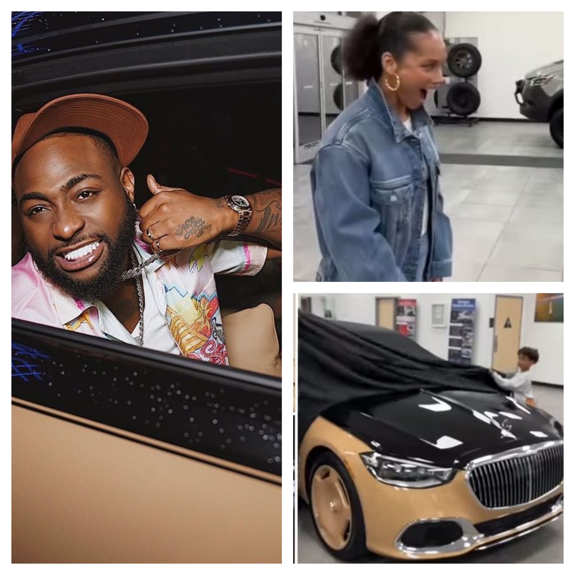 The Moment Alicia Key’s Recieves Customised Virgil Abloh Maybach Worth ...